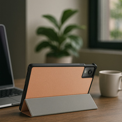 Etui Smart z klapką do Lenovo Tab K11 Plus 11.45 / Lenovo K11 Plus, różowe złoto - ochronne z podstawką