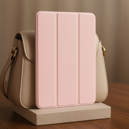 Etui Smart Case do Redmi Pad SE 8.7 2024, różowe - ochronne z podstawką, dostęp do portów i przycisków