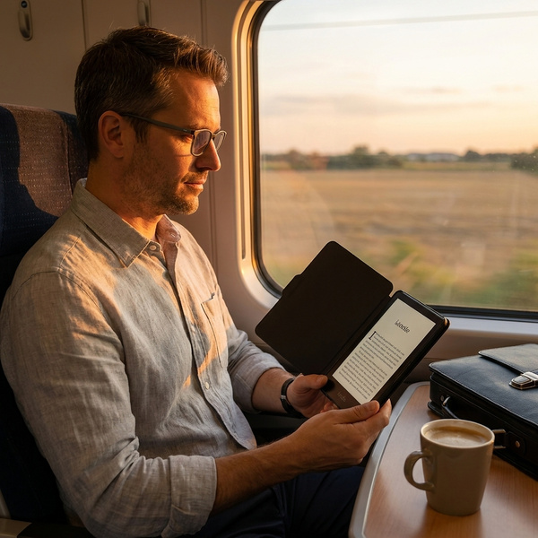 Etui do Kindle Paperwhite 1 2 3, czarne - ochronne z podstawką, dostęp do portów i przycisków