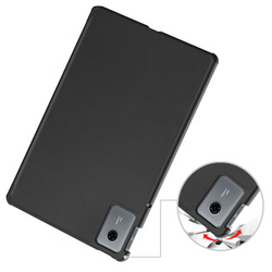Etui Smart do Lenovo Idea Tab 11 2025 z klapką, czarne - ochronne z podstawką