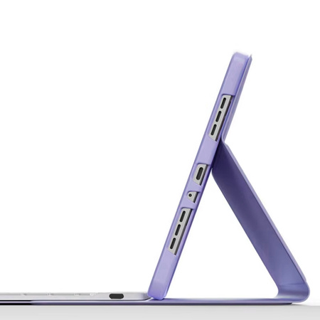 Etui z klawiaturą do iPad Pro 11 Gen 5 M4 2024 / A2836 A2837 A300, fioletowe - ochronne