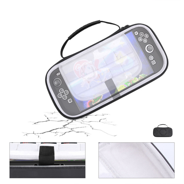 Etui Torba do Nintendo Switch 2 2025 na karty kabel wstrząsoodporna, czarne - ochronne z podstawką