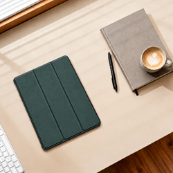 Etui Smart do Lenovo Yoga Tab Plus 12.7 2025 z klapką i podstawką - zielone
