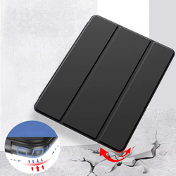 Etui Smart do Lenovo Idea Tab Pro / Pro MT 2025, czarne - ochronne z podstawką, dostęp do portów i przycisków