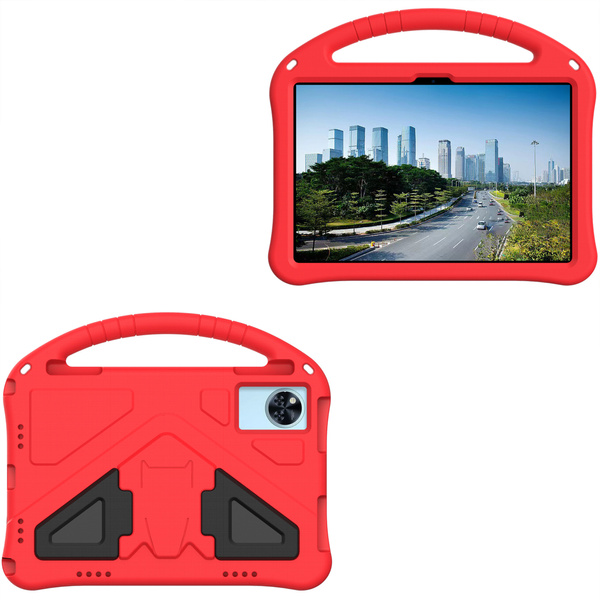 Etui FunColor do Lenovo Idea Tab 11, czerwone - ochronne z podstawką