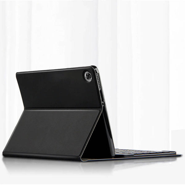 Etui z klawiaturą Bluetooth do Realme Pad 10.4 kabel / Pad 10.4, czarne - ochronne z podstawką