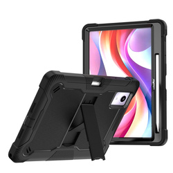 Etui pancerne do Lenovo Idea Tab Plus 12.1 2025 TB361FU TB361ZU, z podstawką, czarne