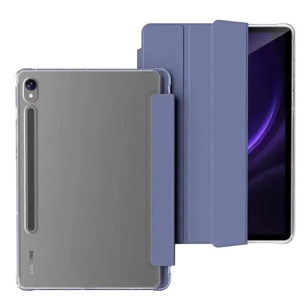 Etui Clear Pencil do Galaxy Tab S9 FE 10.9 SM / Galaxy Tab S9 FE 10.9 SM S10 / Samsung Galaxy Tab S9, granatowe - ochronne