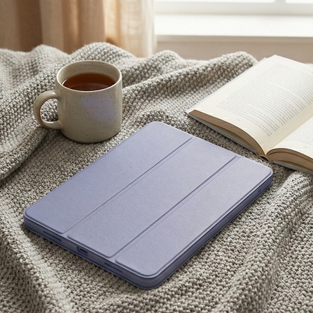 Etui Smart do iPad 10.9 2022 Gen. 10 / iPad 11 2025 A16 Gen. 11 z klapką, fioletowe - ochronne z podstawką
