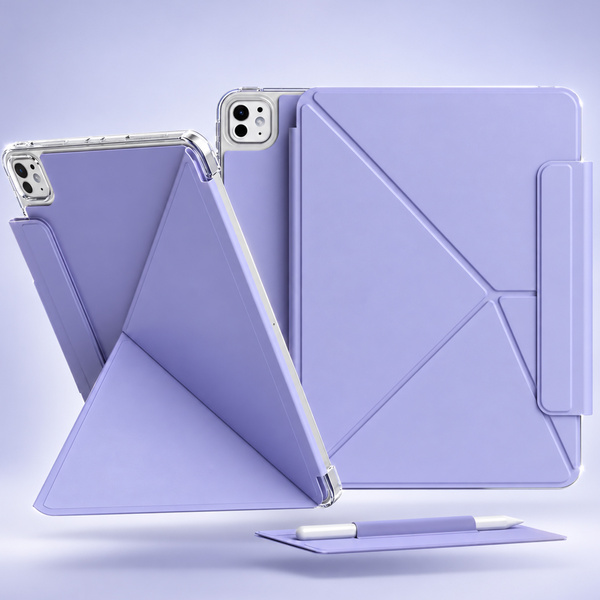 Etui Origami do Apple iPad Air 13 M4 M3 M2 2026/25/24 gen 8/7/6 - fioletowe