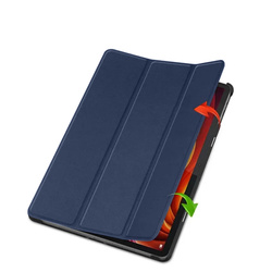 Etui Smart z klapką do Lenovo Tab K11 Plus 11.45 / Lenovo K11 Plus, granatowe - ochronne z podstawką