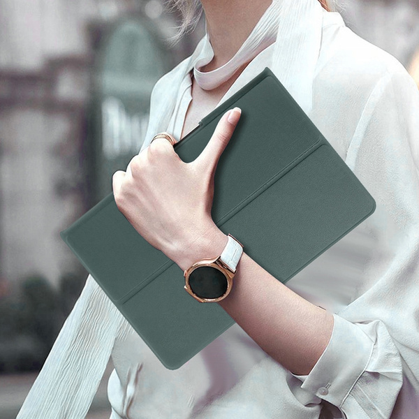 Etui Smart Case do Lenovo Tab Plus, ciemnozielone - ochronne z podstawką