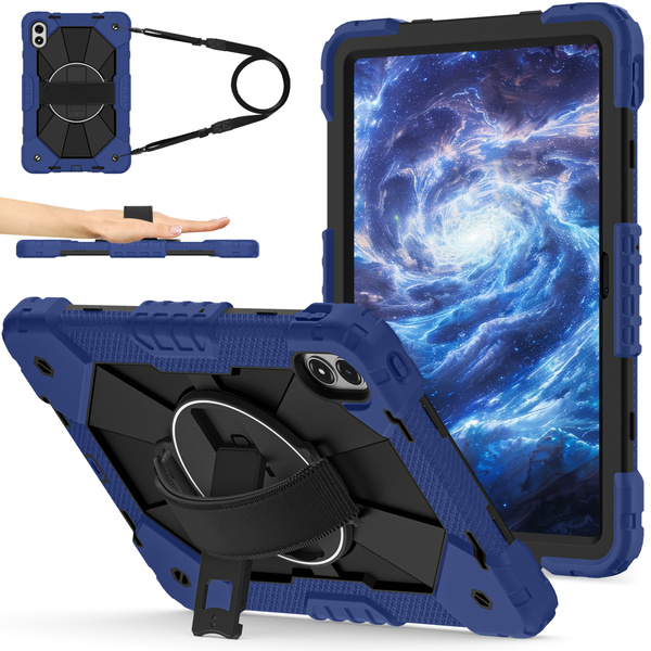 Etui pancerne z uchwytem do Redmi Pad Pro 2 12.1" 2025/ Pad Pro 2024/ Poco Pad M1, granatowe