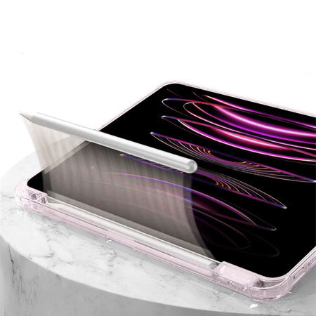 Etui Hard Crystal z uchwytem na rysik do Apple iPad 10.9 10 GEN 2022 / iPad 11 A16 11GEN 2025 - Pink