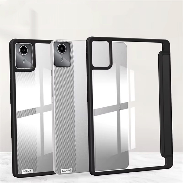 Etui Crystal case do Lenovo Tab M11 10.95 11 / 11 TB330, czarne - ochronne z podstawką
