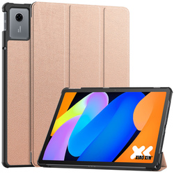 Etui Smart do Lenovo Idea Tab 11 2025 z klapką, złote - ochronne z podstawką