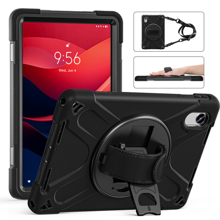 Etui Armor Strap z paskiem do Lenovo Tab M11 10.95 TB330FU TB330XU TB331FC, czarne