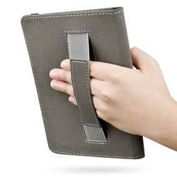 Etui Skórzane z uchwytem do Kindle 11 / 10 Paperwhite 1 / Kindle 2 / Kindle 3, czerwone - ochronne z podstawką