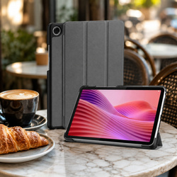 Etui Smart do Lenovo Tab One 8.7 2025 TB305FU TB305XU, ochronne z podstawką - szare