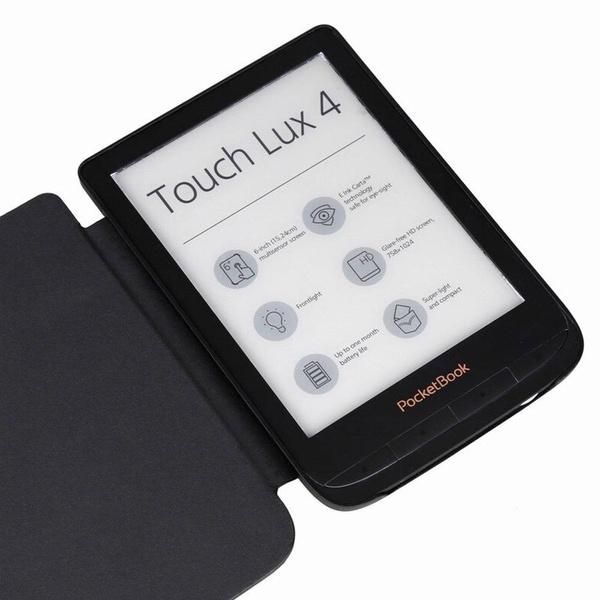 Etui Smart do Pocketbook Touch Lux 4 / Pocketbook Touch Lux 5 627 / Pocketbook Touch Lux 616 / 628 HD 3, czarne - ochronne