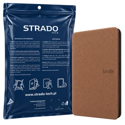 Etui Slim Case do Amazon Kindle Paperwhite 4, brązowe - ochronne z podstawką, dostęp do portów i przycisków