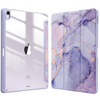 Etui Graficzne do Apple iPad 10.9 2022 Gen 10 / 11 2025 A16 Gen 11 z klapką, fioletowe - ochronne z podstawką