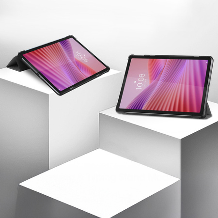 Etui Smart do Lenovo Tab 10.1 2025 z klapką / Lenovo Tab, szare - ochronne z podstawką