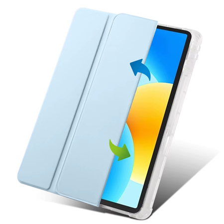 Etui CLEAR PENCIL do Huawei MatePad SE 11 2024 AGS6-W00 podstawka na rysik, niebieskie