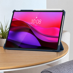 Etui Smart do Lenovo Yoga Tab Plus 12.7 2025 z klapką i podstawką - granatowe