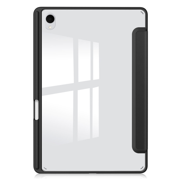 Etui Clear Pencil do Samsung Galaxy Tab S11 11 SM SMX736 z klapką, czarne - ochronne