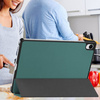 Etui Smart do Samsung Galaxy Tab S11 11 SM SMX736 z klapką, zielone - ochronne z podstawką