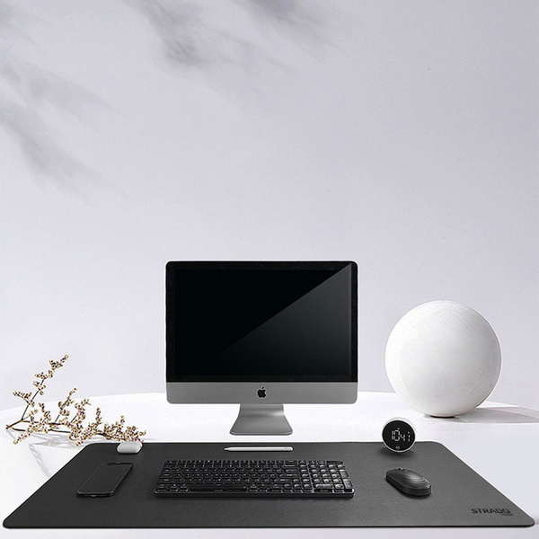 Duża podkładka pod myszkę laptop Gamingowa mata na biurko 90x45 XXL, czarny