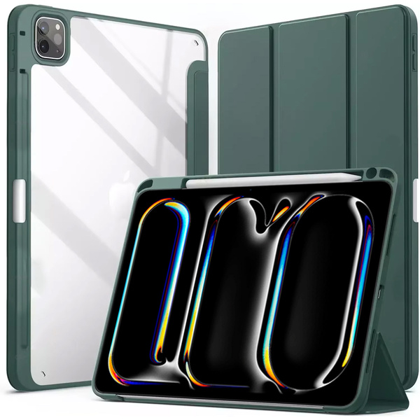 Etui Pencil do iPad Pro 11 Gen 5 M4 2024 A2836 A2837 3006 / Gen. 5 A2836, zielone - ochronne