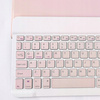 Etui z klawiaturą Bluetooth do Redmi Pad 2 Pro 2025, różowe - ochronne z podstawką, dostęp do portów i przycisków