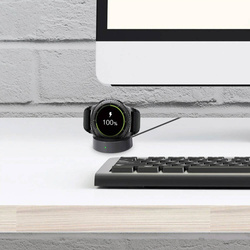 Ładowarka indukcyjna magnetyczna stacja dokująca do Galaxy Watch Gear S2 S3, czarna