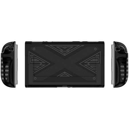 Etui do Nintendo Switch 2 2025 silikonowe Kickstand 3-częściowe, czarne - ochronne z podstawką