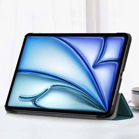 Etui Smart Case obudowa do iPad Air 11 Gen 6 2024 A2899 A2900, zielone - ochronne z podstawką