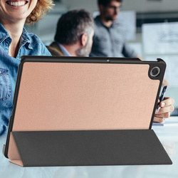 Etui Smart do Lenovo Tab 10.1 2025 z klapką / Lenovo Tab, różowe - ochronne z podstawką