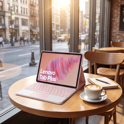 Etui z klawiaturą do Lenovo Tab Plus 11.5 - ochronne z podstawką, dostęp do portów i przycisków
