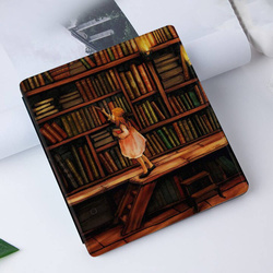 Etui Smart graficzne wzory do Kindle Oasis 2 / 3 - ochronne z podstawką, dostęp do portów i przycisków