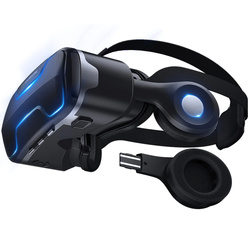 Okulary gogle 3D VR Shinecon G02ED do telefonu wbudowane słuchawki max 6 53