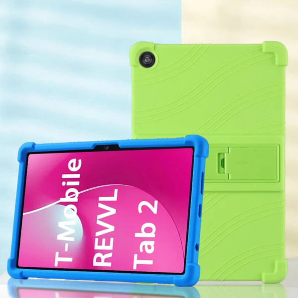 Etui Armor do T-Mobile T Tablet 2 10.1 5G 2025 pancerne, niebieskie - ochronne z podstawką