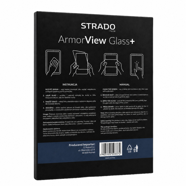 Szkło STRADO ochronne hartowane 9H 2,5D do iPad Air 5 / 4 10.9 2022 / 2020