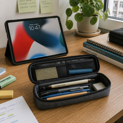 Precyzyjny rysik 2w1 z długopisem stylus pen do tabletu telefonu, biały