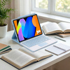 Etui z klawiaturą do Lenovo Idea Tab 11 2025, niebieskie - ochronne z podstawką