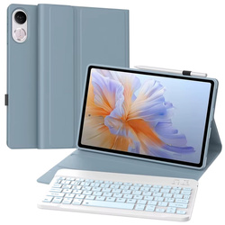 Etui z klawiaturą Bluetooth do Redmi Pad 2 Pro 2025, niebieskie - ochronne z podstawką