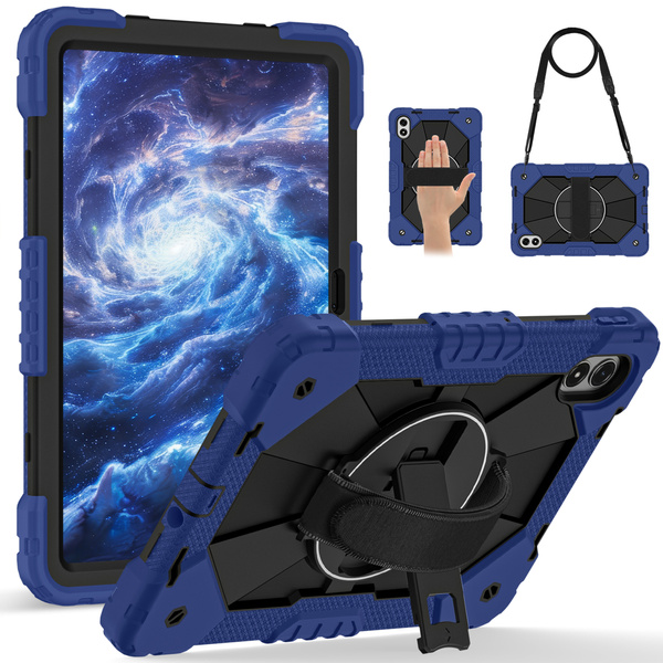 Etui pancerne z uchwytem do Redmi Pad Pro 2 12.1" 2025/ Pad Pro 2024/ Poco Pad M1, granatowe