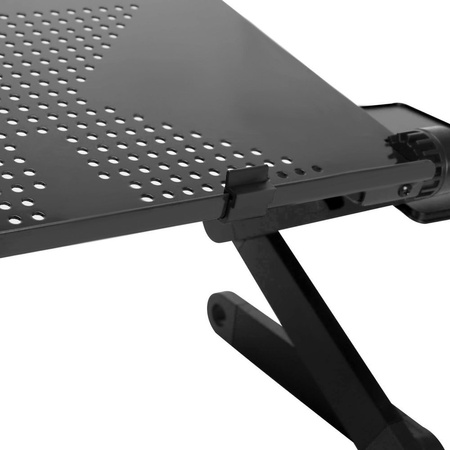 Podstawka składana z wentylatorem chłodzącym pod tablet laptop do 17 F2, czarna