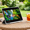 Etui do Xiaomi Redmi Pad 2 11 2025 - przezroczyste z miejscem na rysik i podstawką, czarne
