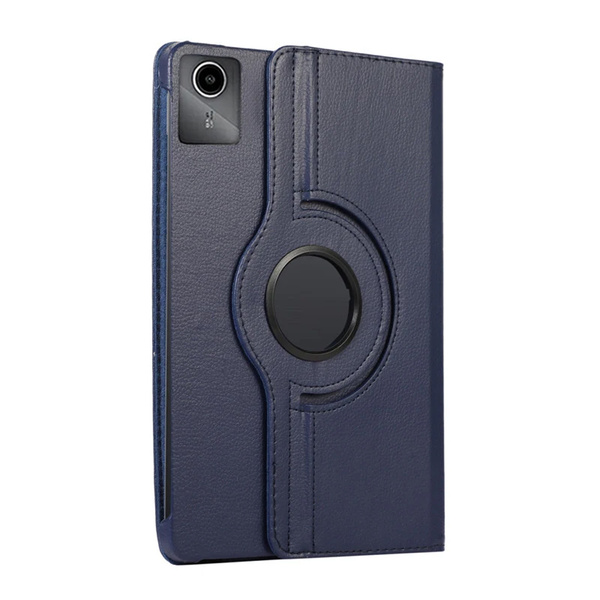 Etui Obrotowe 360 do Lenovo Tab M11 10.95, granatowe - ochronne z podstawką, dostęp do portów i przycisków